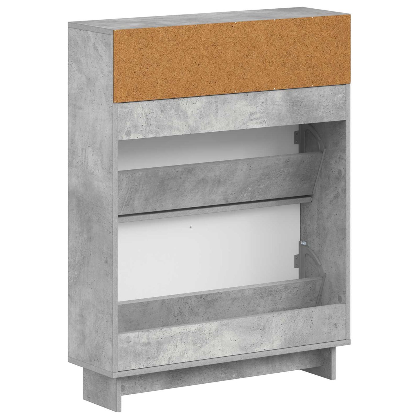 Sko skab EDE 78 x 24 x 103 cm Konstrueret træ Betongrå
