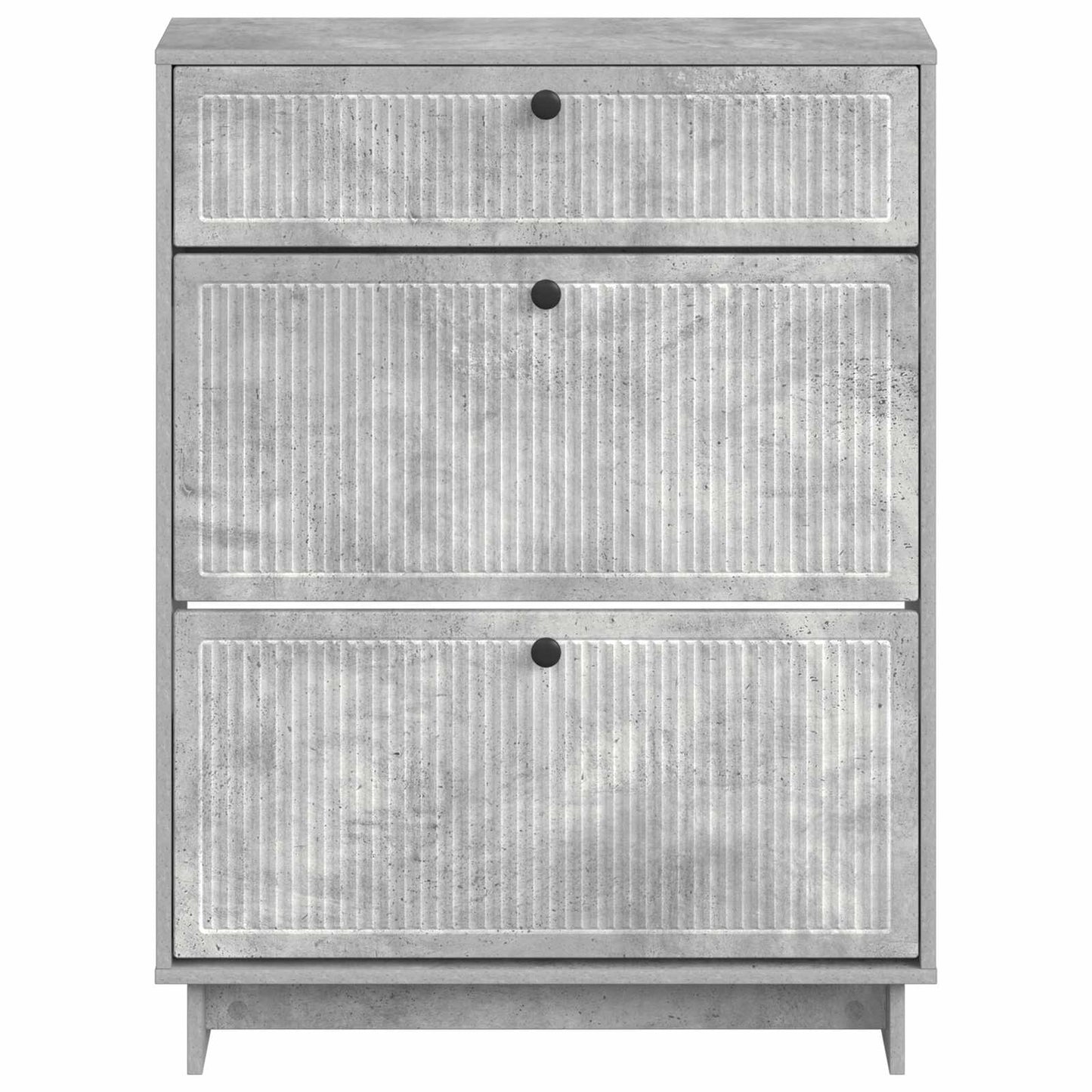 Sko skab EDE 78 x 24 x 103 cm Konstrueret træ Betongrå