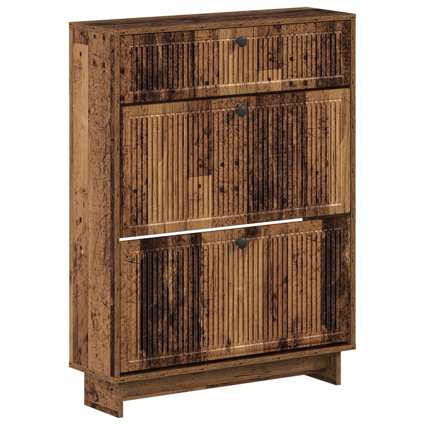 Sko skab EDE 78 x 24 x 103 cm Konstrueret træ Gammelt træ
