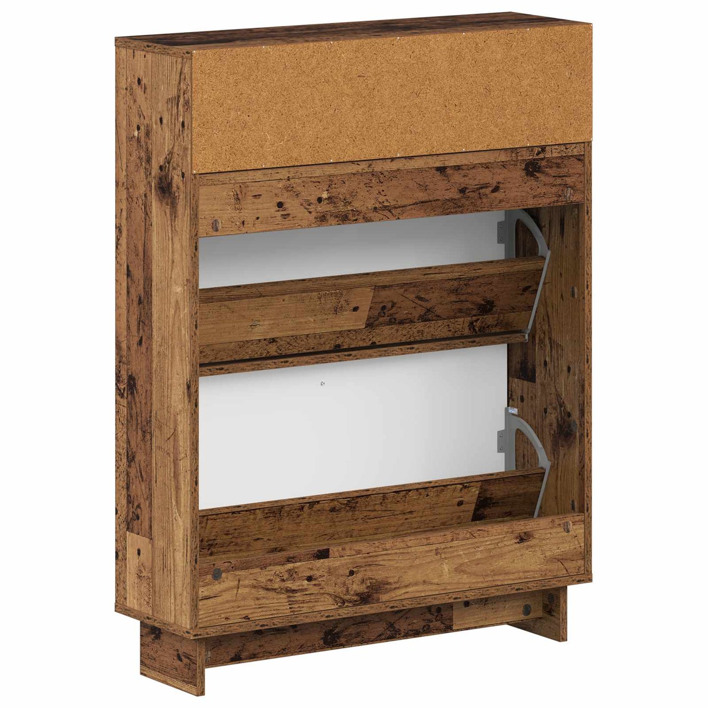 Sko skab EDE 78 x 24 x 103 cm Konstrueret træ Gammelt træ