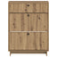 Sko skab EDE 78 x 24 x 103 cm Konstrueret træ Artisan-eg