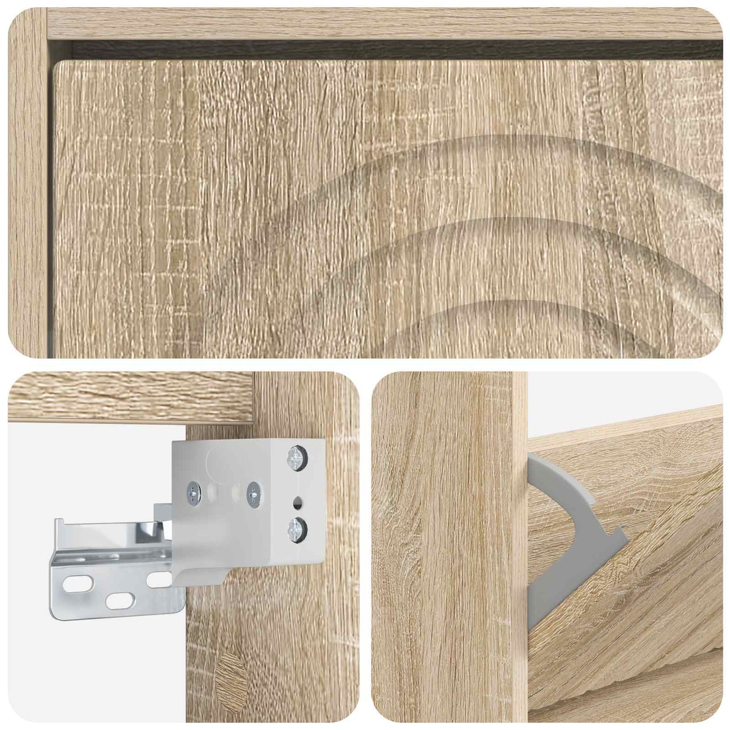 Vægmonteret Skoskab ALKMAAR 71 x 17 x 43 cm Konstrueret træ