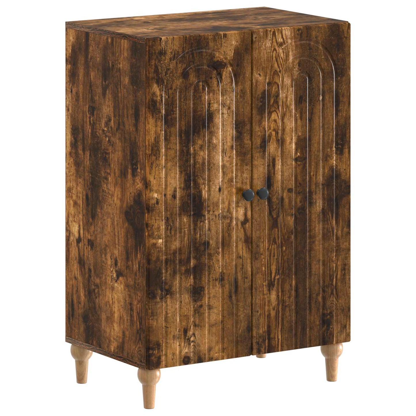 Sko skab ALKMAAR 59,5 x 39,5 x 90 cm Konstrueret træ Røget eg