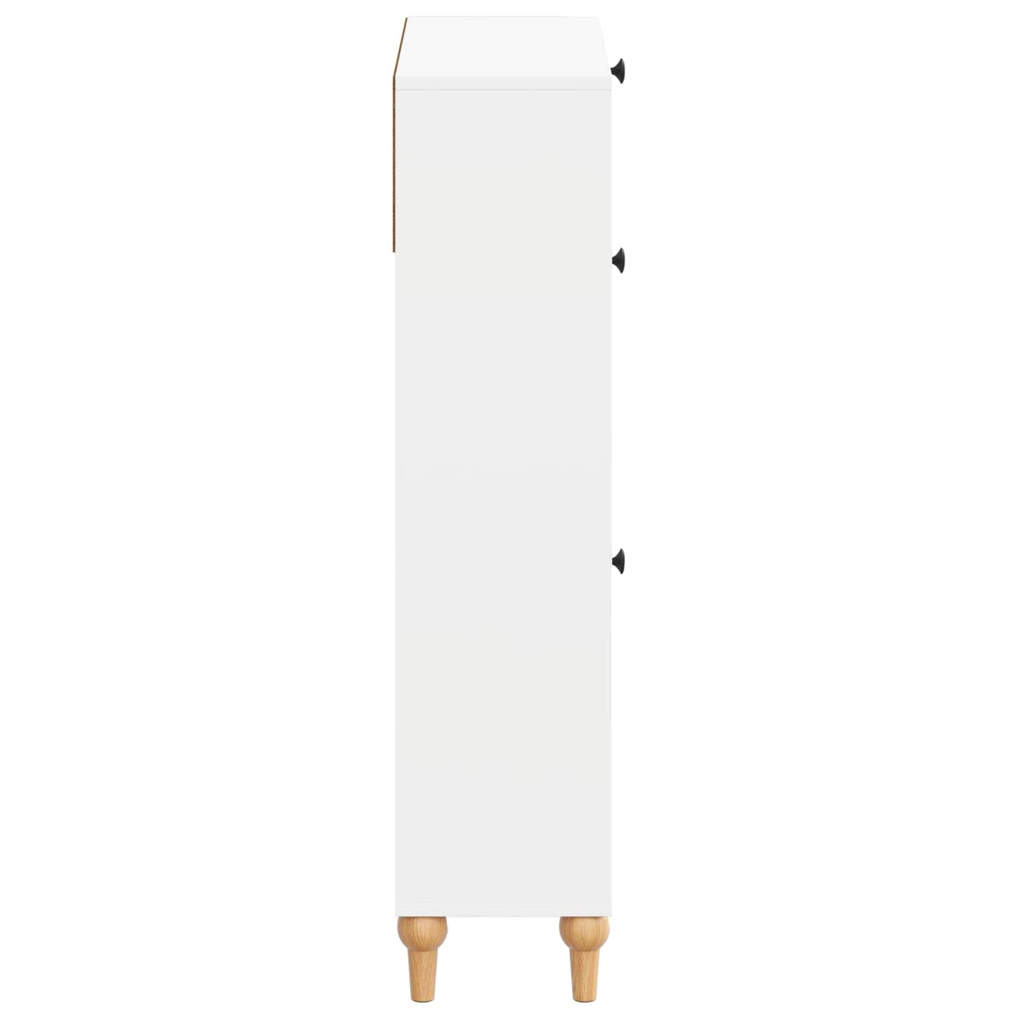 Sko skab ALKMAAR 78 x 24 x 103 cm Konstrueret træ Hvid
