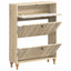Sko skab ALKMAAR 78 x 24 x 103 cm Konstrueret træ Sonoma-eg