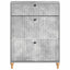 Sko skab ALKMAAR 78 x 24 x 103 cm Konstrueret træ Betongrå