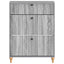 Sko skab ALKMAAR 78 x 24 x 103 cm Konstrueret træ Grå Sonoma