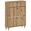 Sko skab ALKMAAR 78 x 24 x 103 cm Konstrueret træ Artisan-eg