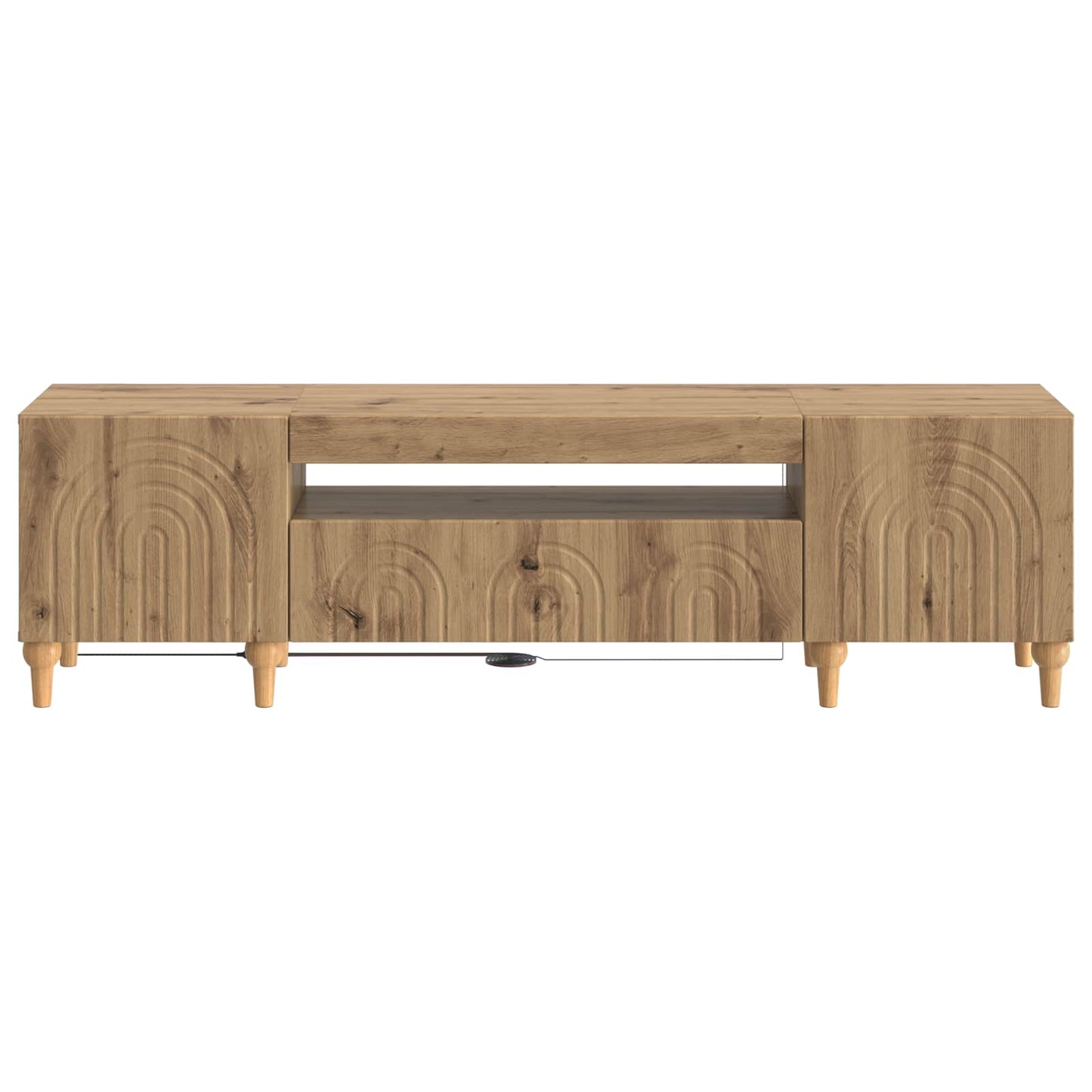 LED TV-skab Artisan-eg Konstrueret træ