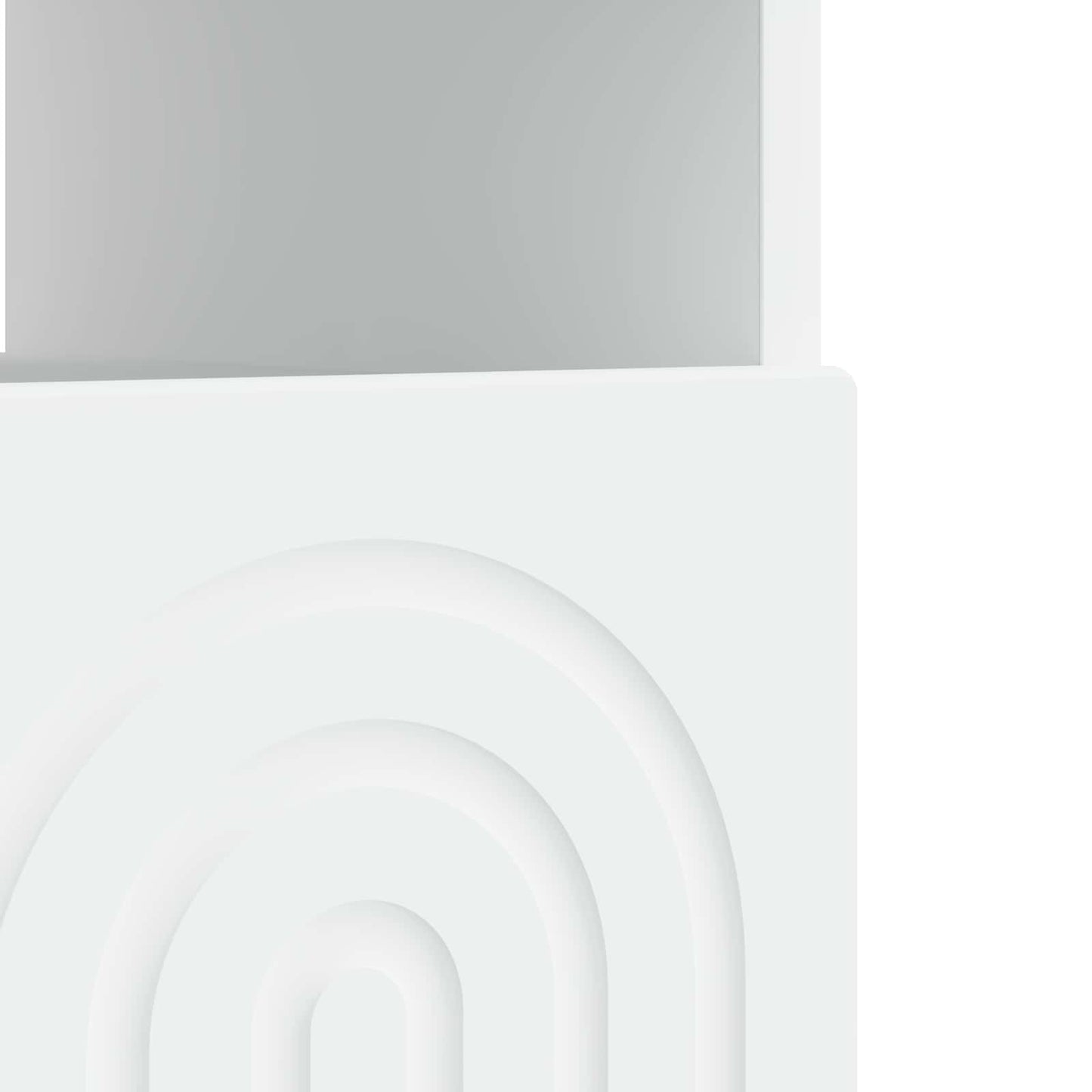 LED TV-skab Hvid Konstrueret træ