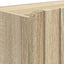 Sko skab ZWOLLE 59,5 x 39,5 x 91,5 cm Konstrueret træ Sonoma-eg