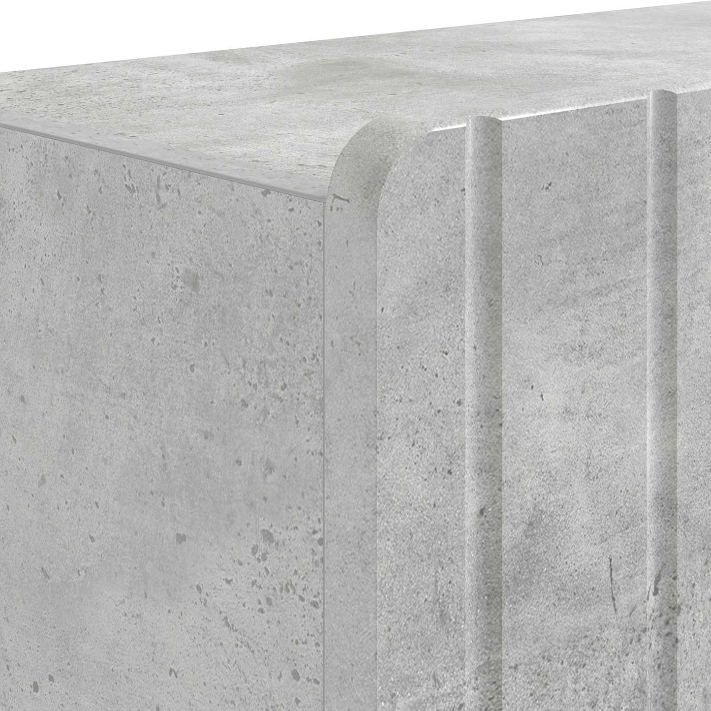 Sko skab ZWOLLE 59,5 x 39,5 x 91,5 cm Konstrueret træ Betongrå