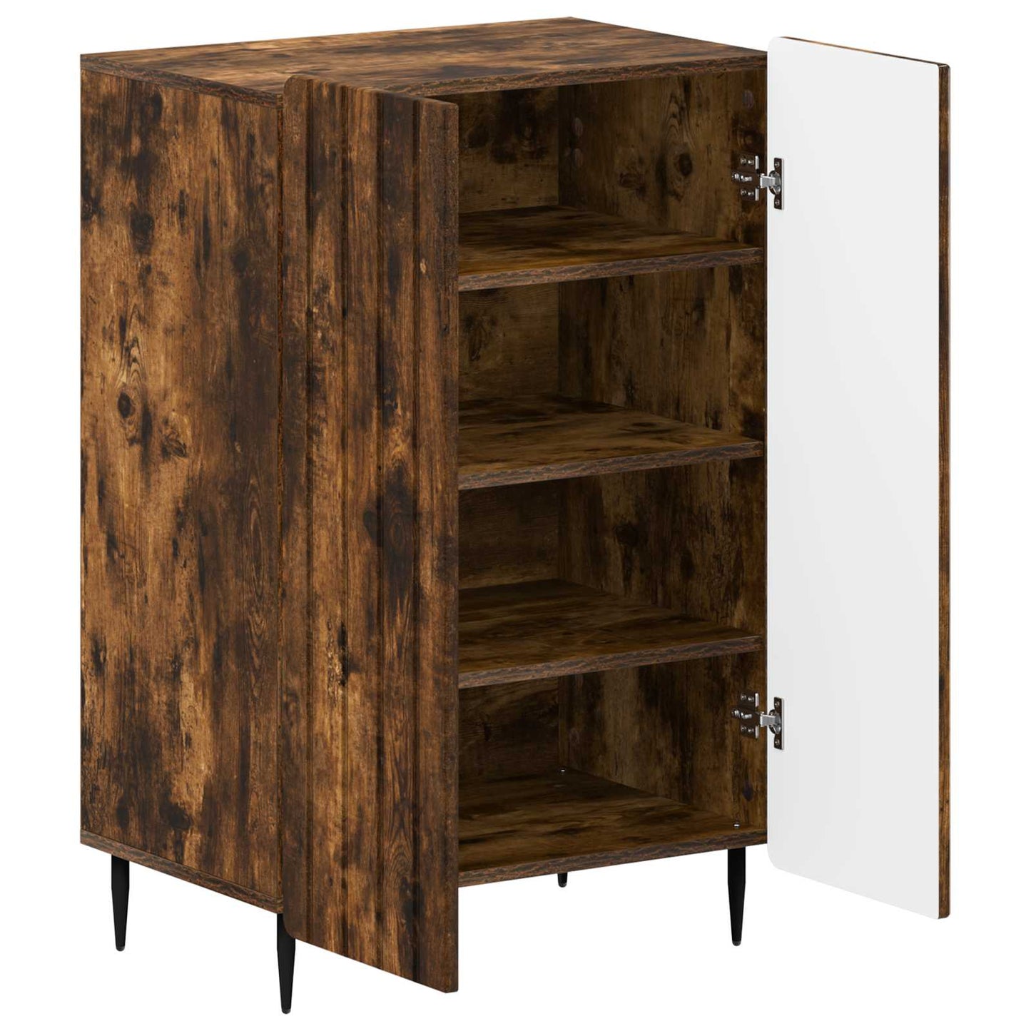 Sko skab ZWOLLE 59,5 x 39,5 x 91,5 cm Konstrueret træ Røget eg
