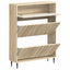 Sko skab ZWOLLE 78 x 24 x 103 cm Konstrueret træ Sonoma-eg