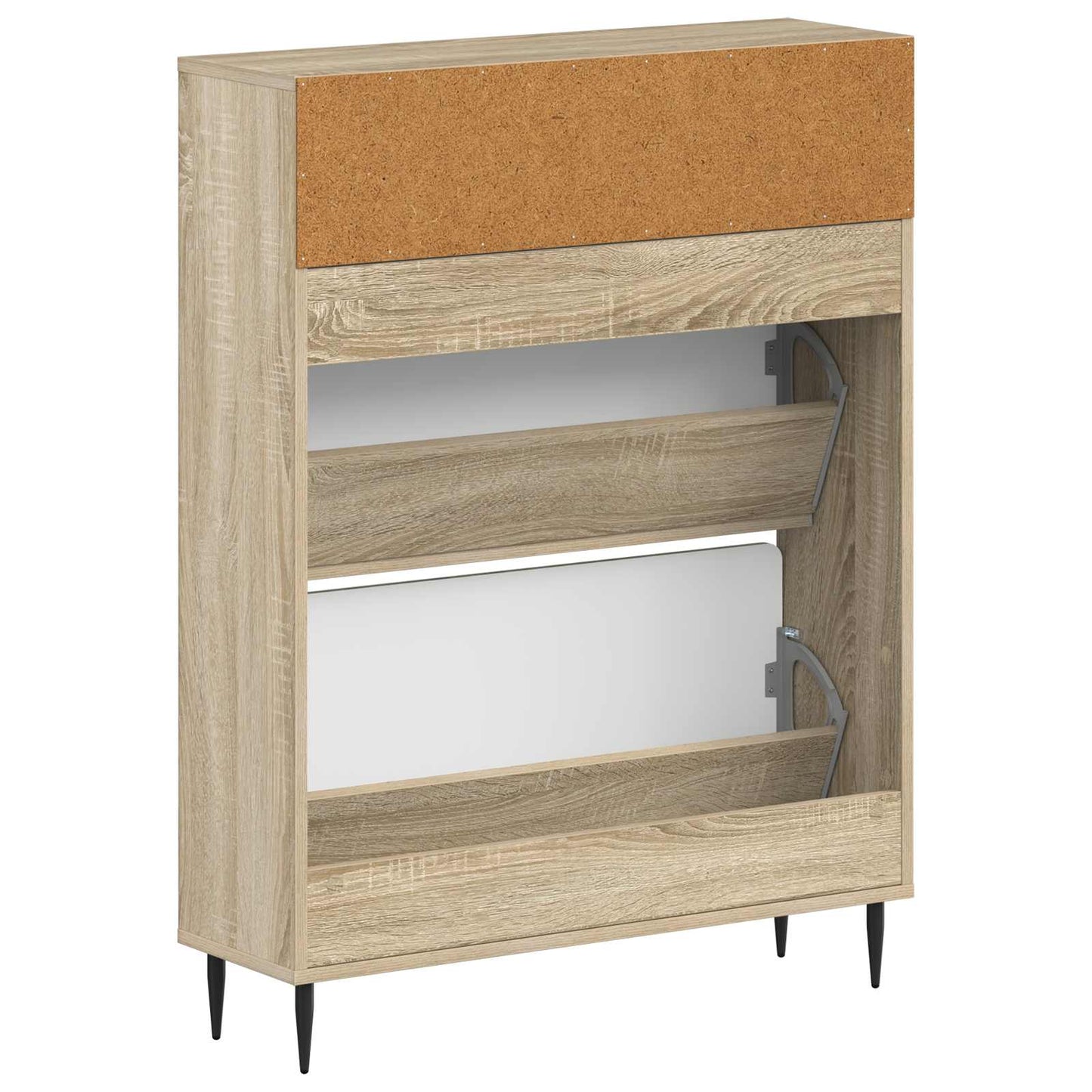 Sko skab ZWOLLE 78 x 24 x 103 cm Konstrueret træ Sonoma-eg