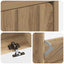 Sko skab ZWOLLE 78 x 24 x 103 cm Konstrueret træ Artisan-eg
