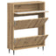 Sko skab ZWOLLE 78 x 24 x 103 cm Konstrueret træ Artisan-eg