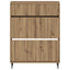 Sko skab ZWOLLE 78 x 24 x 103 cm Konstrueret træ Artisan-eg