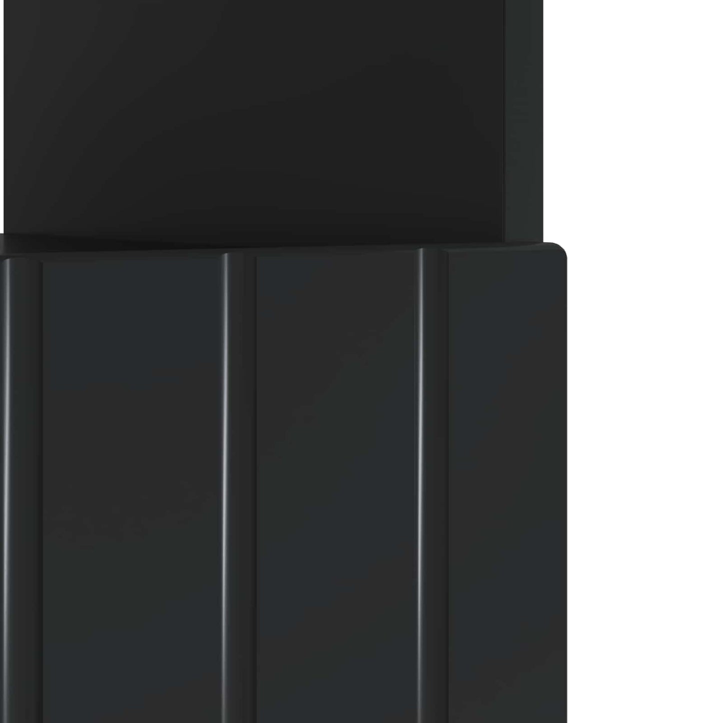 LED TV-skab Sort Konstrueret træ