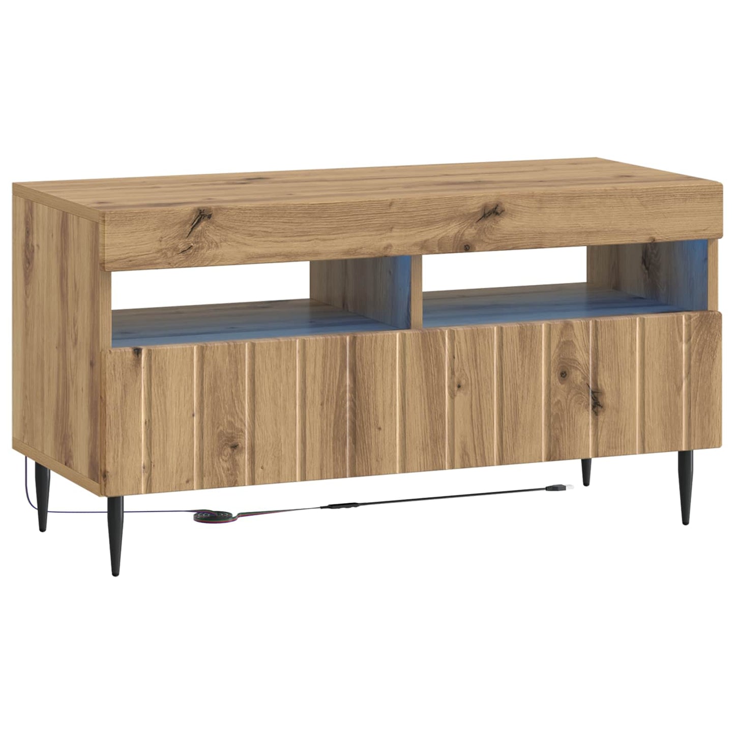 LED TV-skab Artisan-eg Konstrueret træ