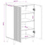 Sko skab ARNHEM 59,5 x 39,5 x 90 cm Konstrueret træ Sonoma-eg