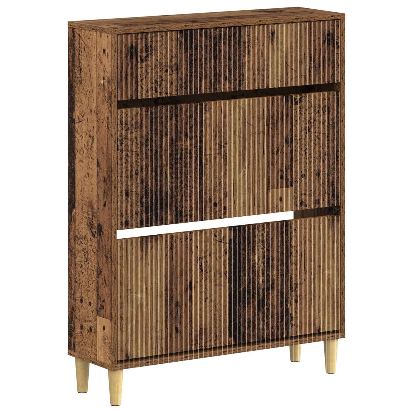 Sko skab ARNHEM 78 x 24 x 103 cm Konstrueret træ Gammelt træ