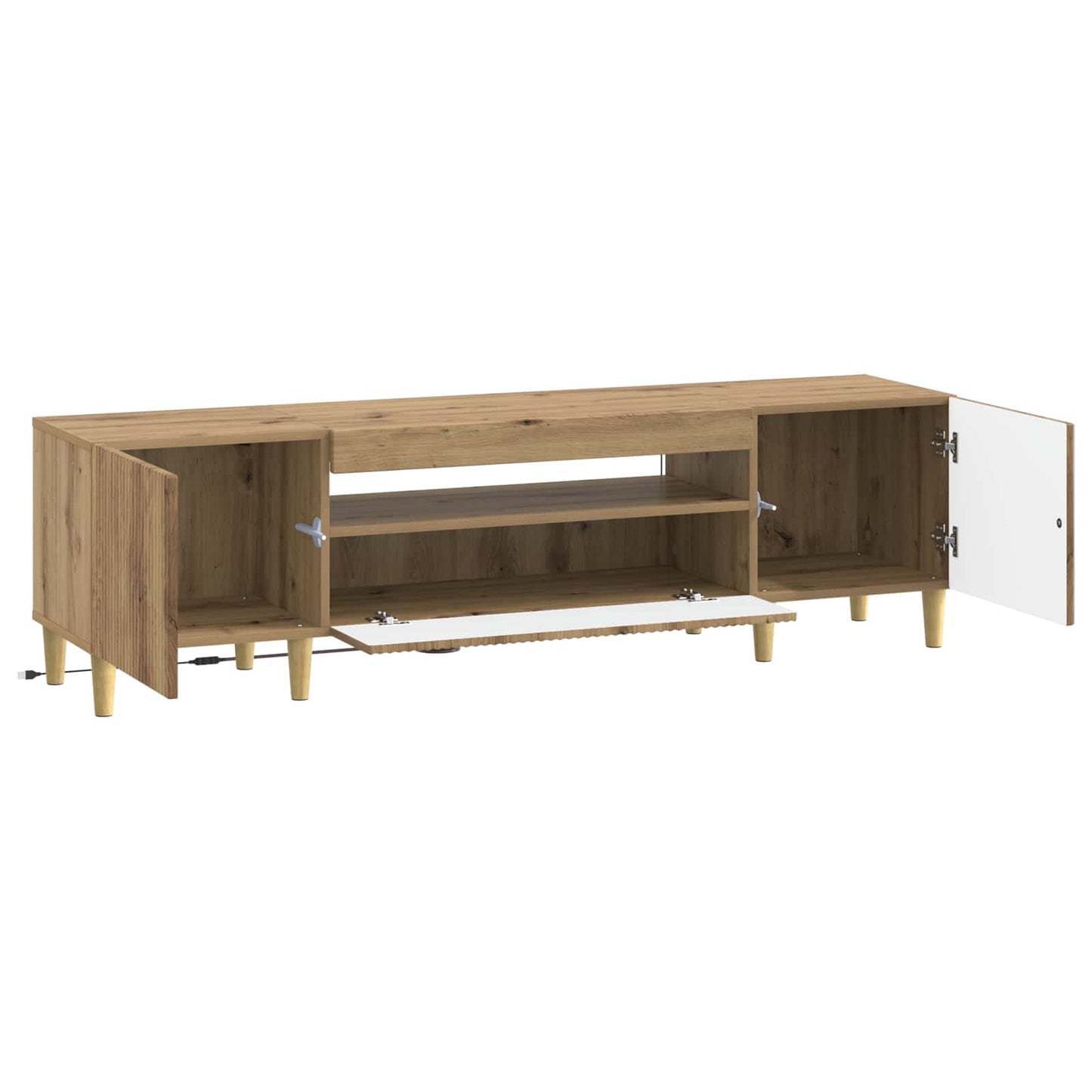 LED TV-skab Artisan-eg Konstrueret træ