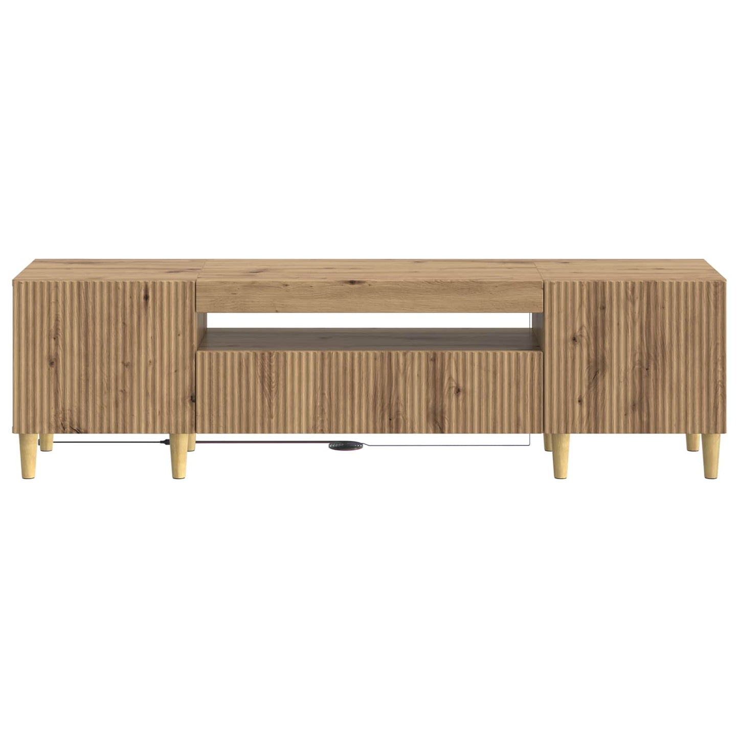 LED TV-skab Artisan-eg Konstrueret træ