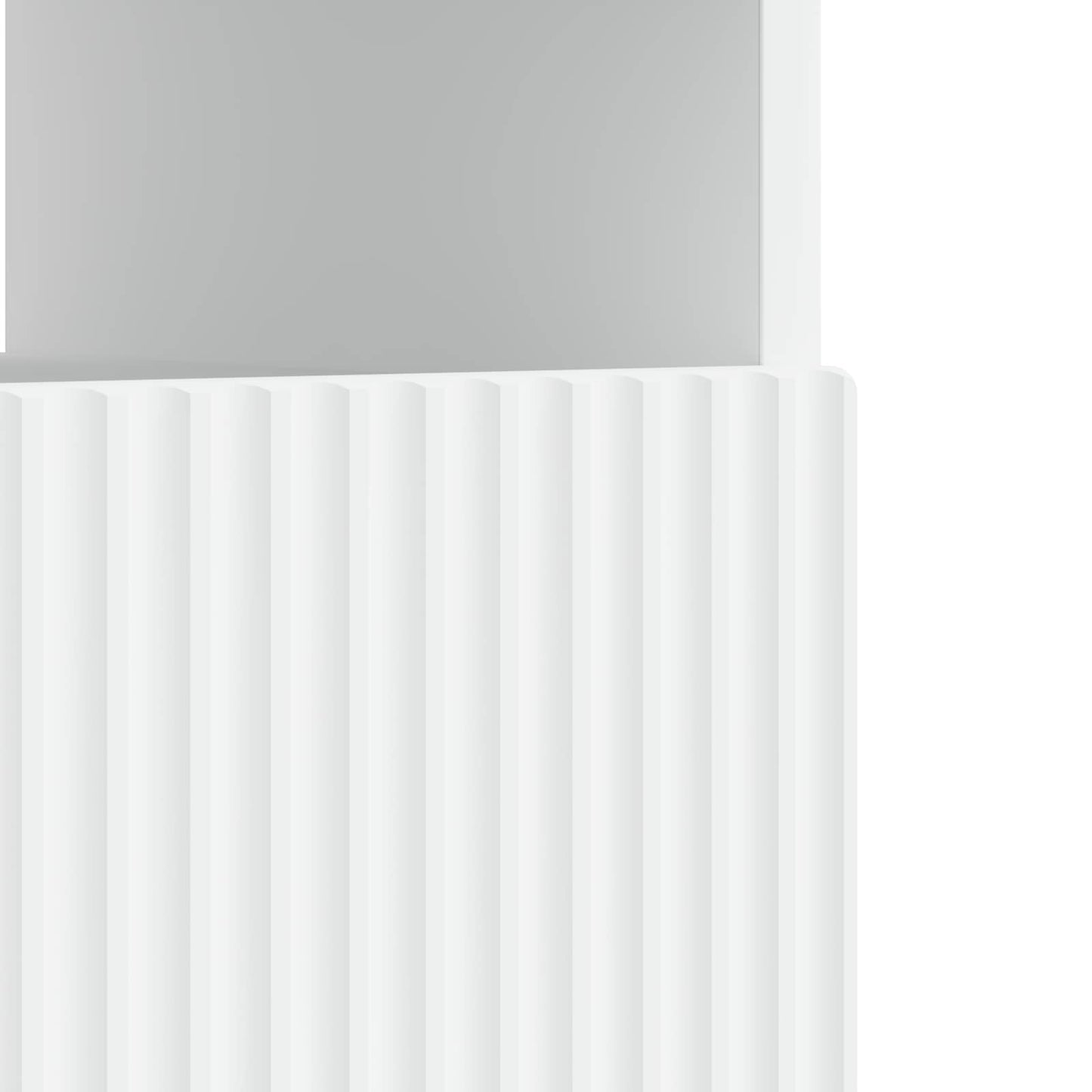 LED TV-skab Hvid Konstrueret træ