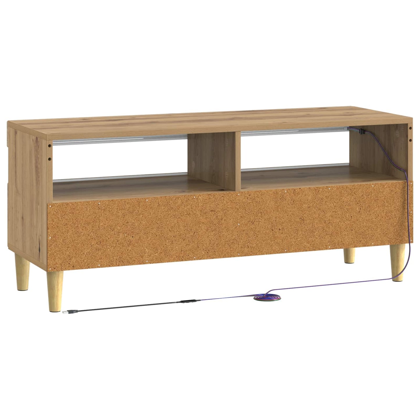 LED TV-skab Artisan-eg Konstrueret træ