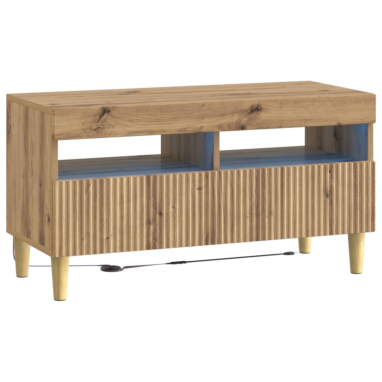 LED TV-skab Artisan-eg Konstrueret træ