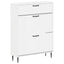 Sko skab HAARLEM 78 x 24 x 103 cm Konstrueret træ Hvid