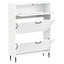 Sko skab HAARLEM 78 x 24 x 103 cm Konstrueret træ Hvid