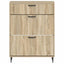 Sko skab HAARLEM 78 x 24 x 103 cm Konstrueret træ Sonoma-eg