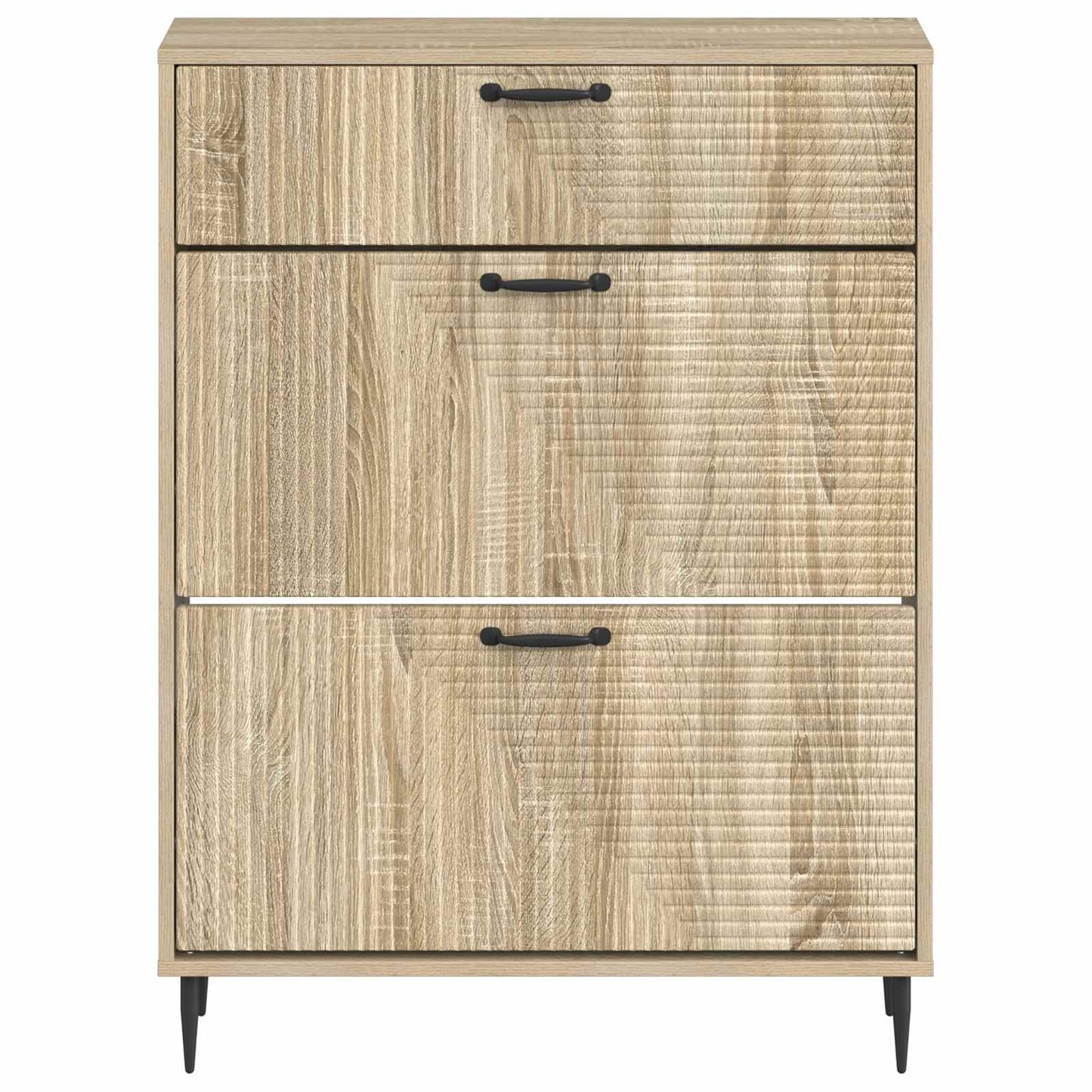 Sko skab HAARLEM 78 x 24 x 103 cm Konstrueret træ Sonoma-eg
