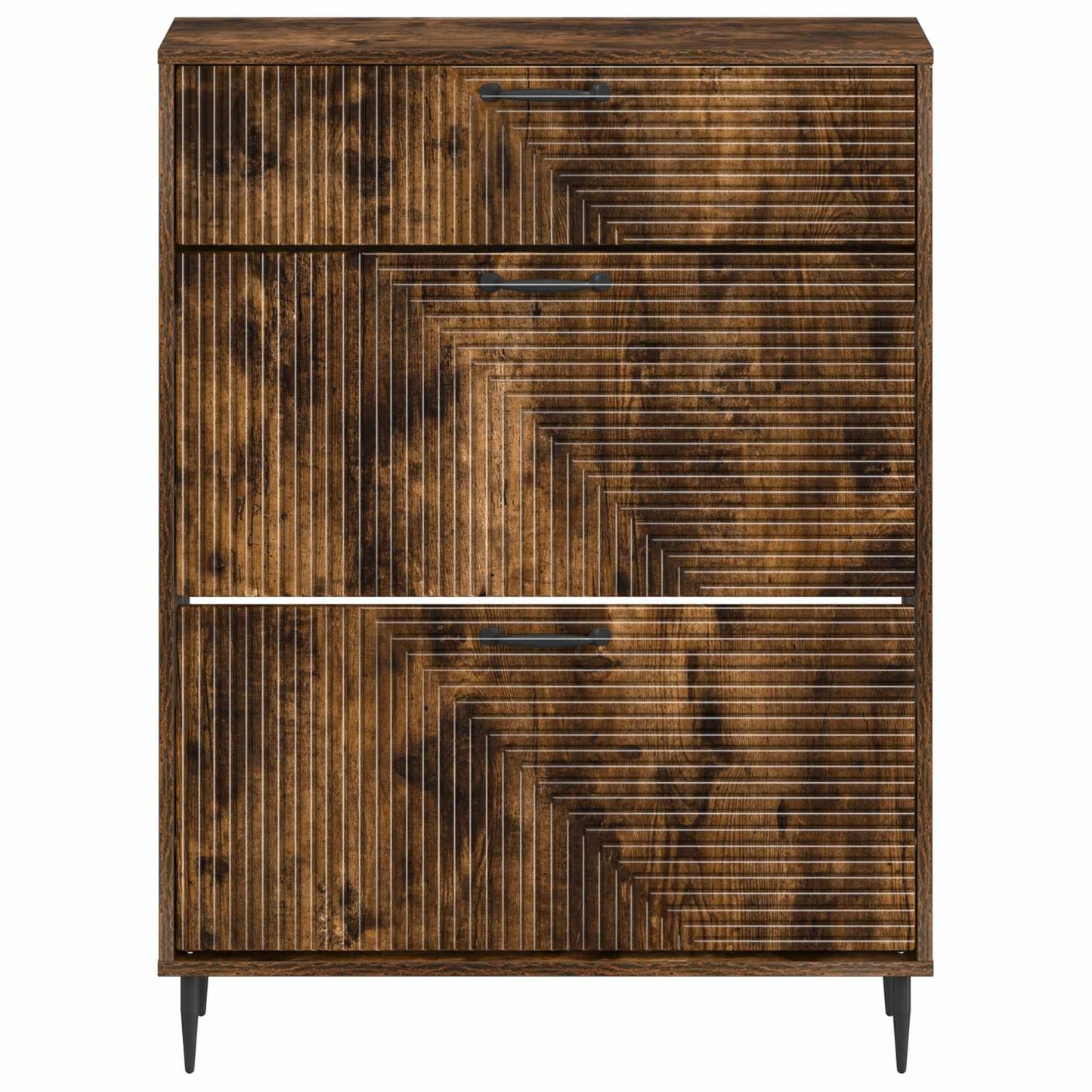Sko skab HAARLEM 78 x 24 x 103 cm Konstrueret træ Røget eg