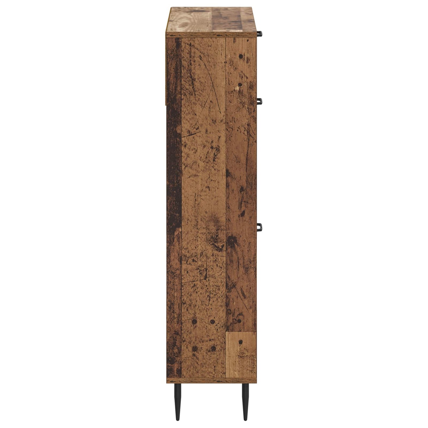Sko skab HAARLEM 78 x 24 x 103 cm Konstrueret træ Gammelt træ