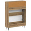 Sko skab HAARLEM 78 x 24 x 103 cm Konstrueret træ Artisan-eg