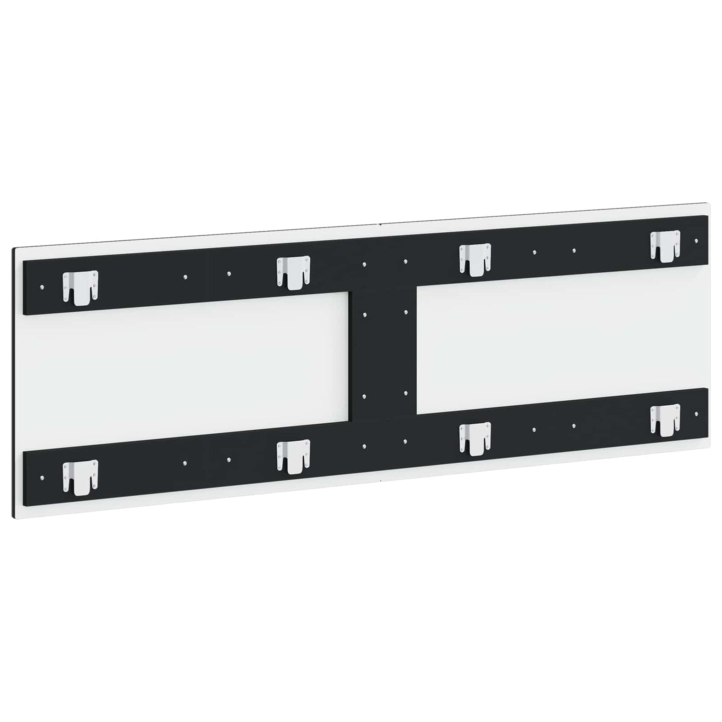 Væghængt hovedgærde HAARLEM Sort Konstrueret træ