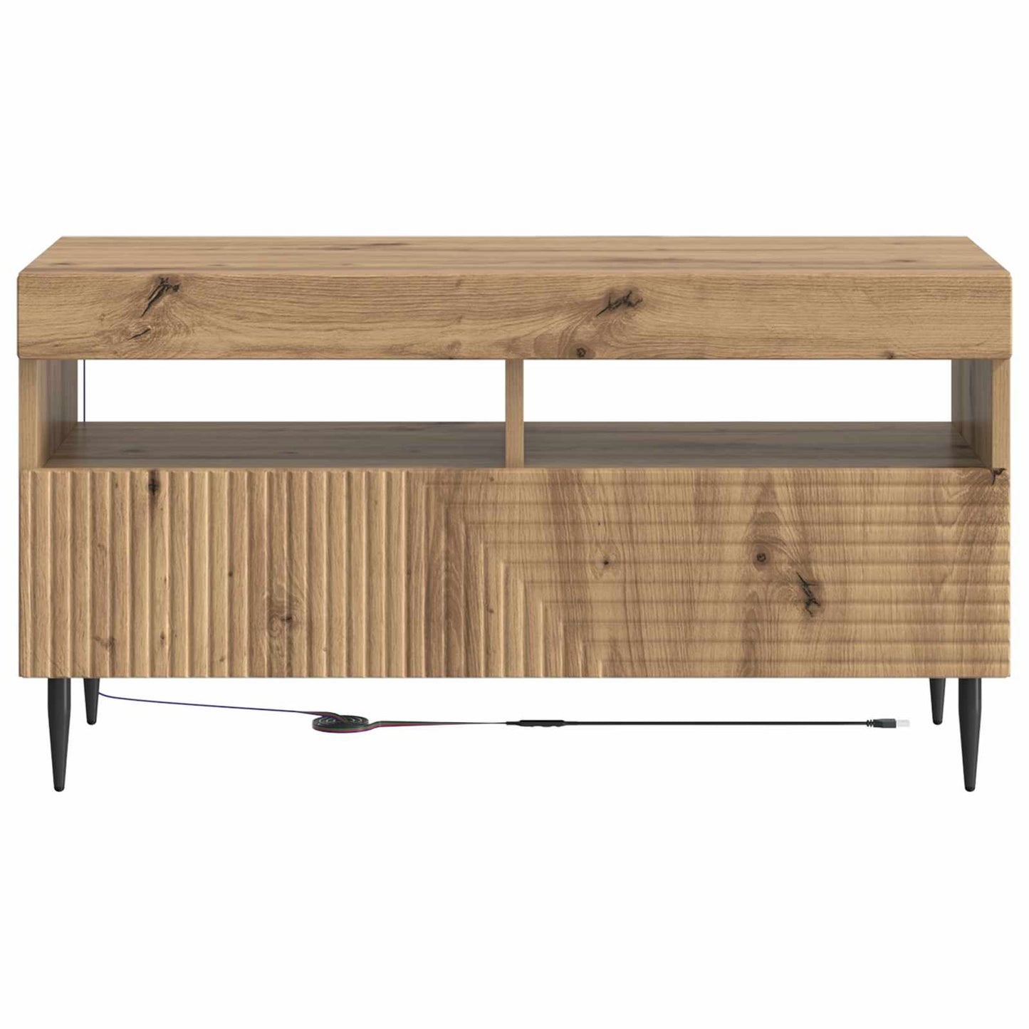 LED TV-skab Artisan-eg Konstrueret træ