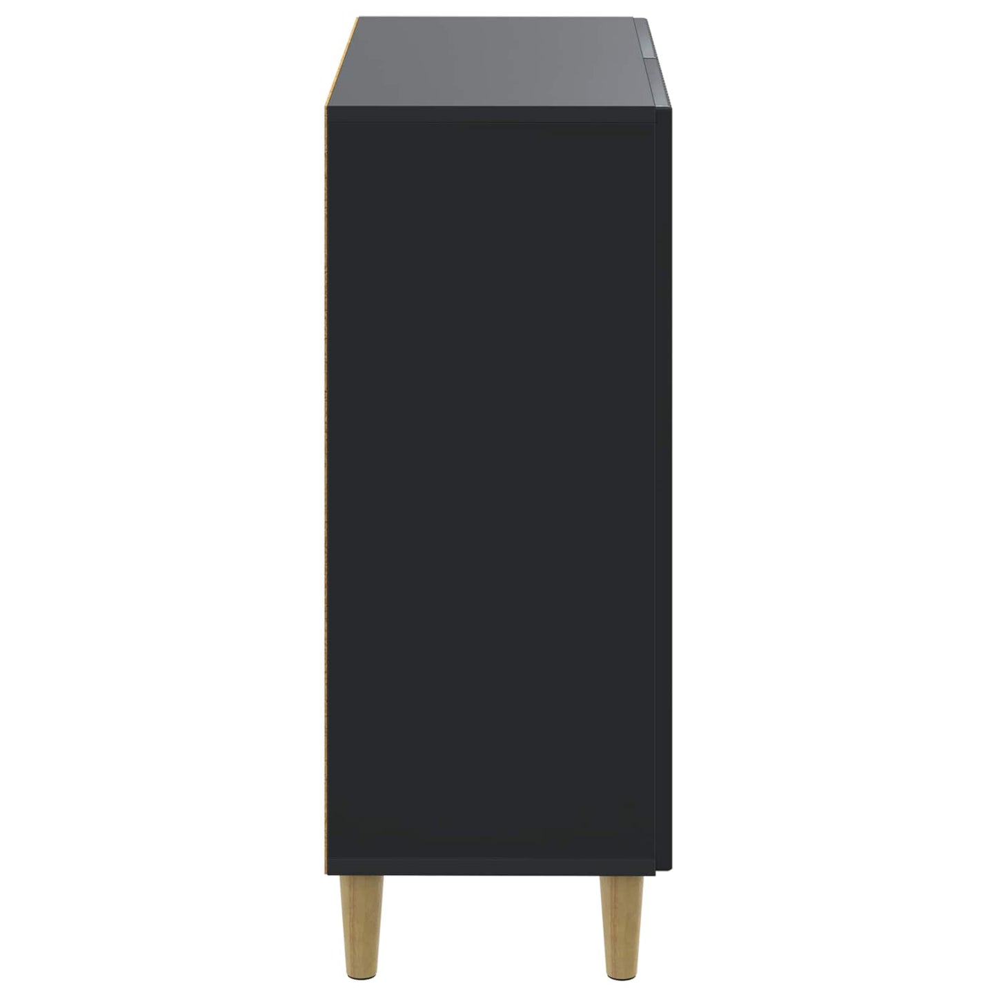Sko skab DELFT 59,5 x 39,5 x 90 cm Konstrueret træ Sort