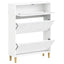 Sko skab DELFT 78 x 24 x 103 cm Konstrueret træ Hvid
