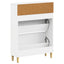 Sko skab DELFT 78 x 24 x 103 cm Konstrueret træ Hvid