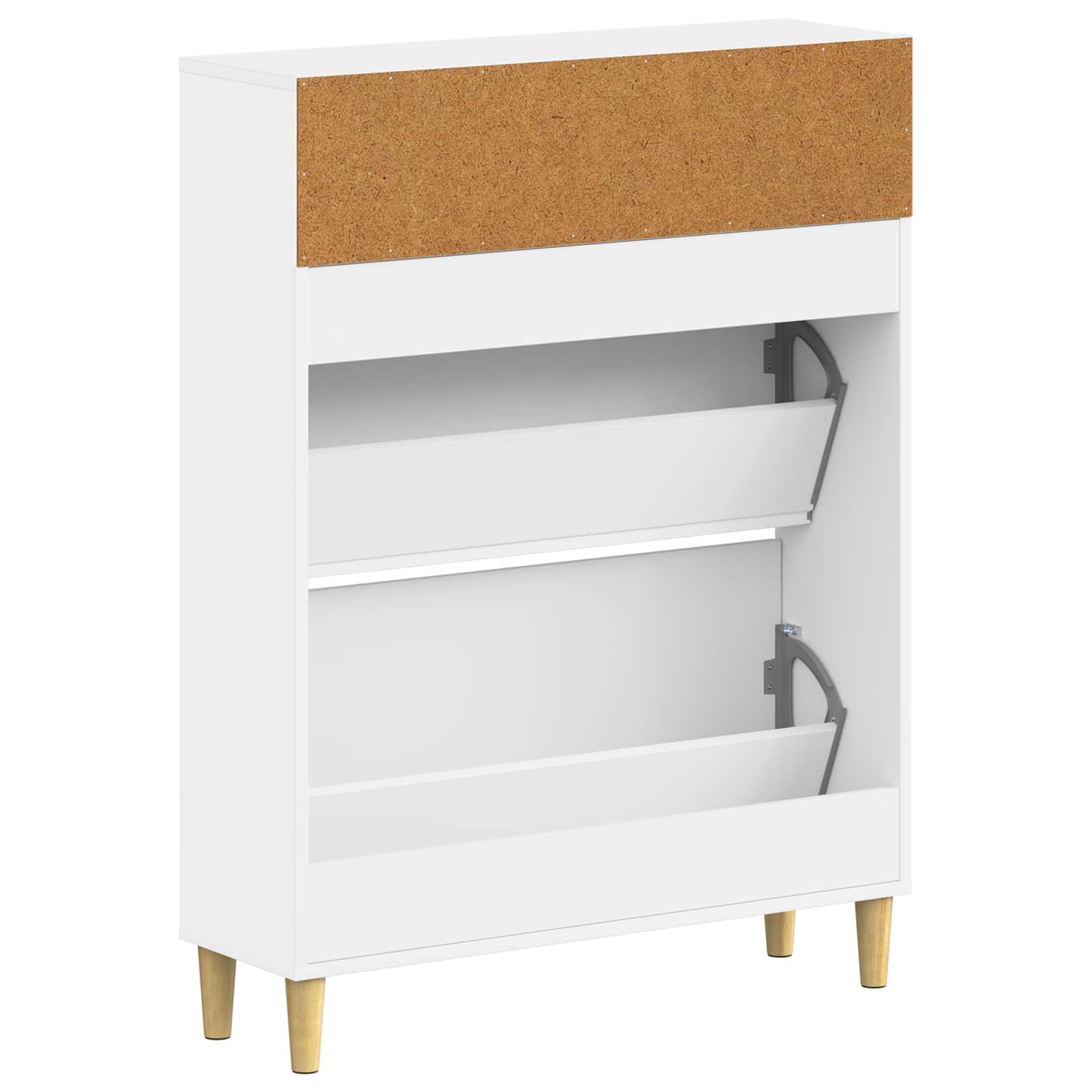 Sko skab DELFT 78 x 24 x 103 cm Konstrueret træ Hvid