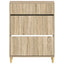 Sko skab DELFT 78 x 24 x 103 cm Konstrueret træ Sonoma-eg