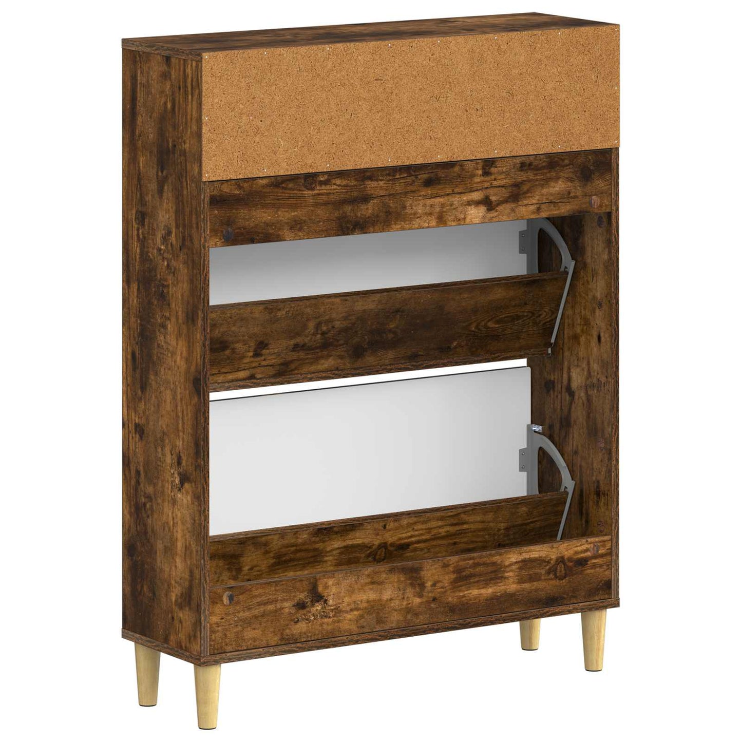Sko skab DELFT 78 x 24 x 103 cm Konstrueret træ Røget eg