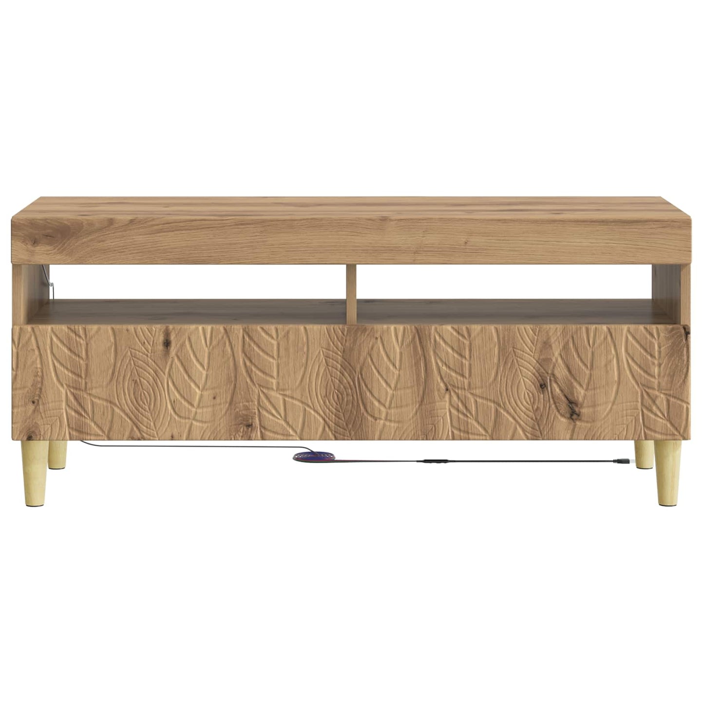 LED TV-skab Artisan-eg Konstrueret træ