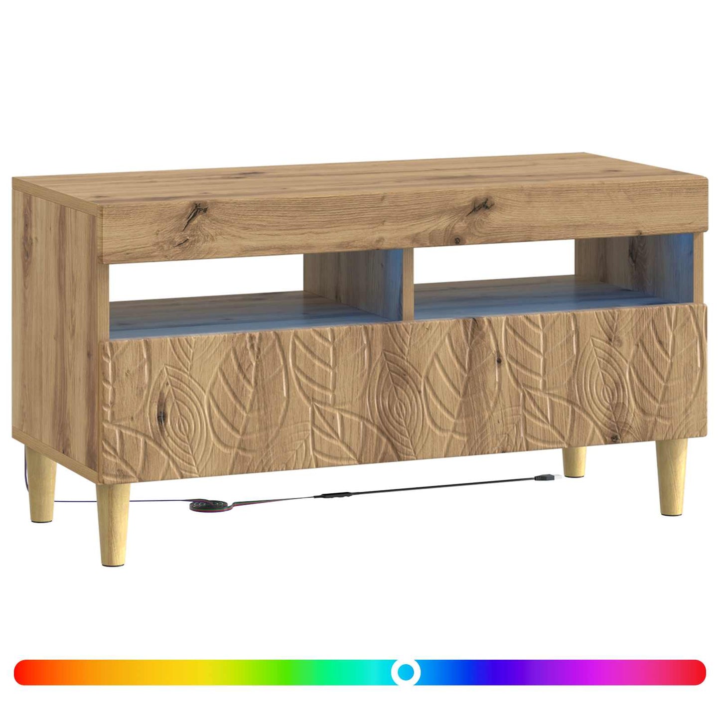 LED TV-skab Artisan-eg Konstrueret træ