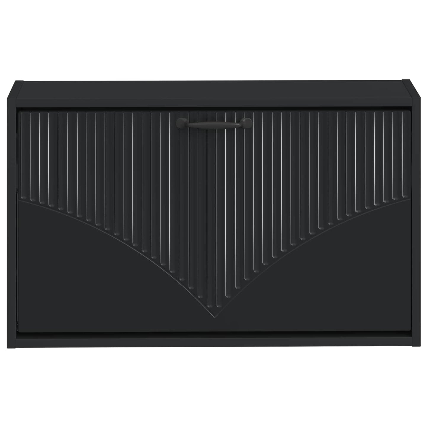 Vægmonteret Skoskab HOORN 71 x 17 x 43 cm Konstrueret træ Sort