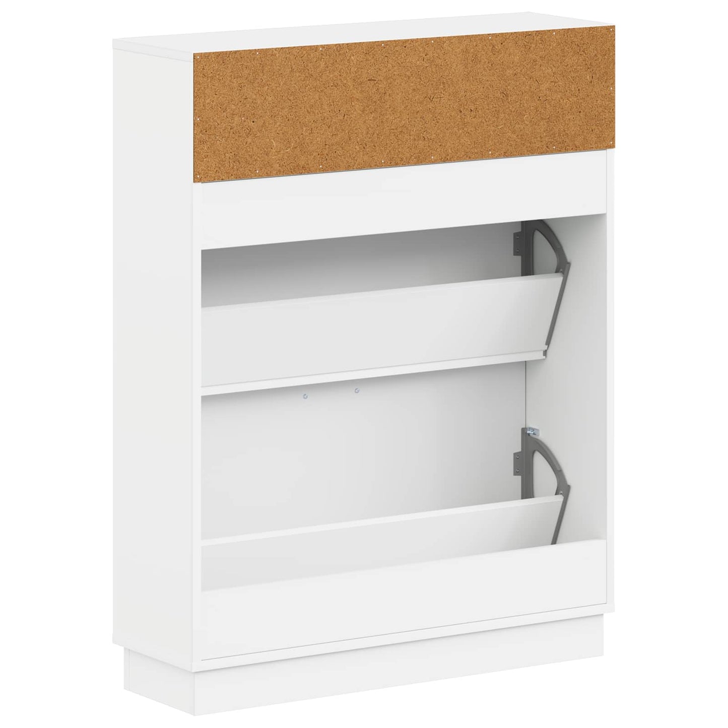 Sko skab HOORN 78 x 24 x 100 cm Konstrueret træ Hvid